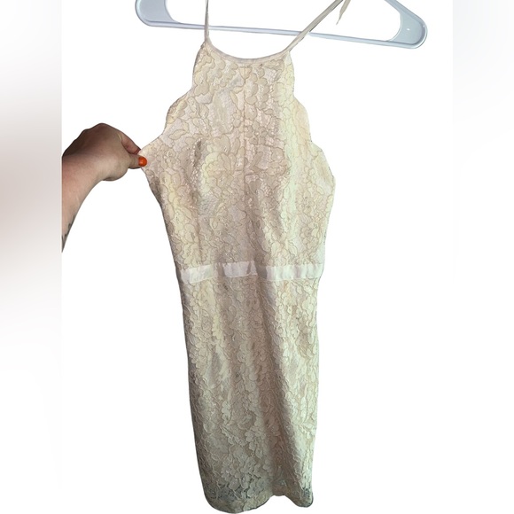 Lulus Ivory Lace Mini Dress - Picture 3 of 6
